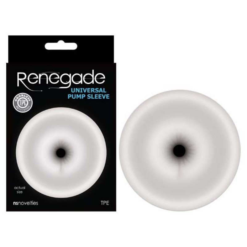 Renegade Clear Ass-Shaped Penis Pump Sleeve